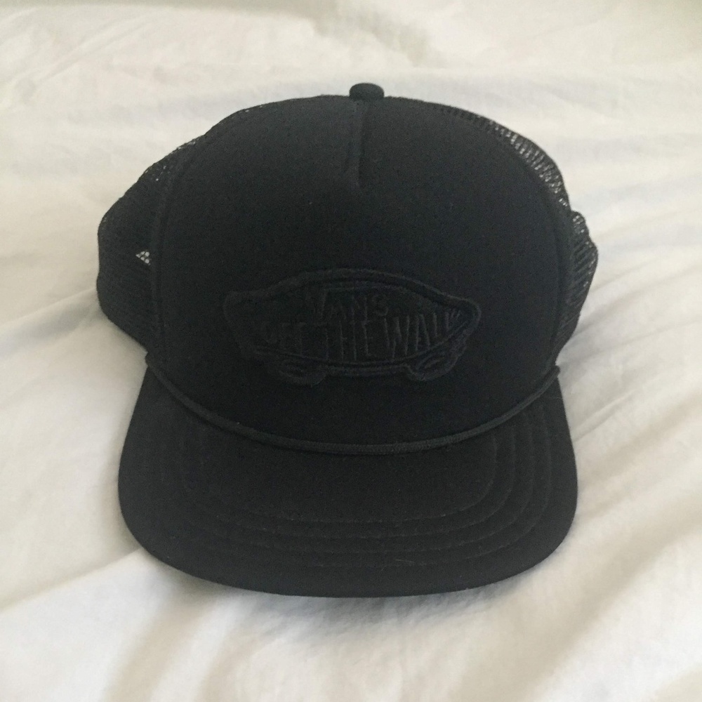 All Black Vans Trucker Hat